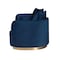 Baxton Studio Deserae Glam and Luxe Navy Blue Velvet and Brushed Gold Metal Sofa 244-13618-ZORO - alternate 8